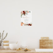 Herfst baby shower welkom teken, kleine pompoen te poster (Keuken)