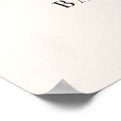 Herfst Baby shower Welkomstteken Poster (Hoek)