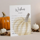 Herfst Baby shower wensen voor Baby Kaart