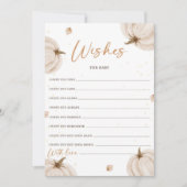 Herfst Baby shower wenst voor Baby Kaart (Voorkant)