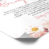 Herfst Baby showers van een bericht van de Bump Si Poster (Hoek)