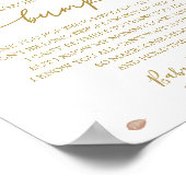 Herfst Baby showers van een bericht van de Bump Si Poster (Hoek)