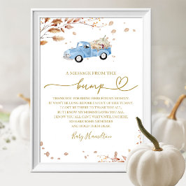 Herfst Baby showers van een bericht van de Bump Si Poster