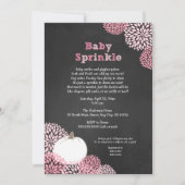 Herfst Baby Sprinkle Invites, witte pompoen Kaart (Voorkant)