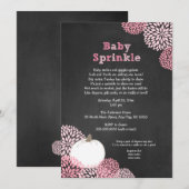 Herfst Baby Sprinkle Invites, witte pompoen Kaart (Voorkant / Achterkant)