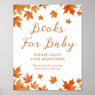 Herfst babyboeken voor de baby poster