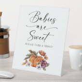 Herfst baby's zijn lief reclamebord met voetstuk (Insitu)