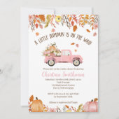 Herfst Babyschoenen voor een meisje Kaart (Voorkant)