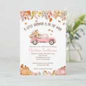 Herfst Babyschoenen voor een meisje Kaart (Staand voorkant)