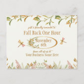 Herfst Back Daylight Savage Time Herinder Briefkaa Briefkaart (Voorkant)