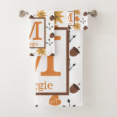 Herfst badhanddoek set bad handdoek (Insitu)