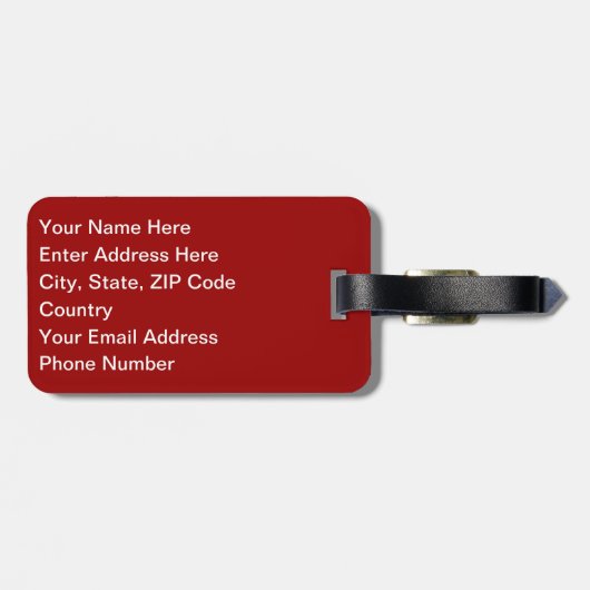 herfst bagagelabel (Achterkant horizontaal)