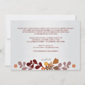 Herfst Banner Uitnodiging (Achterkant)