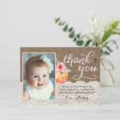 Herfst Baptism Birthday Hartelijk dank, kaart met  (Staand voorkant)