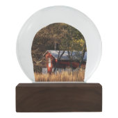 Herfst Barn in Centraal-Maryland Sneeuwbol (Achterkant)