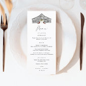 Herfst Barn met Pumpkins Wedding Menu