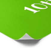 Herfst Barnyard Verjaardag Bruin Haar Meisje Welko Poster (Hoek)