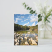 Herfst Barton Creek in Austin Texas 2 Briefkaart (Staand voorkant)