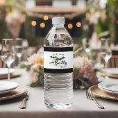 Herfst Batty voor Baby Black Bats Baby shower Waterfles Etiket