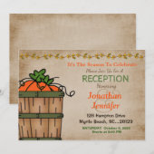 Herfst BBQ Huwelijksreceptie Uitnodiging (Voorkant / Achterkant)