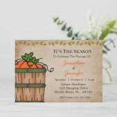 Herfst BBQ Wedding Reception Kaart (Staand voorkant)