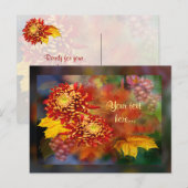 Herfst Beauty ~ Briefkaart (Voorkant / Achterkant)