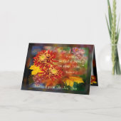 Herfst Beauty - Nieuwjaarskaart Feestdagen Kaart (Voorkant)