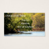 Herfst Beauty Random Acts of Kindness Kaarten Visitekaartje (Achterkant)