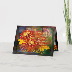 Herfst Beauty ~ ScriptThanksgiving Card Feestdagen Kaart