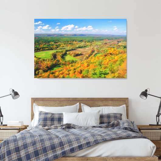 Herfst Beauty, Simsbury, CT Canvas Afdruk (Insitu (Slaapkamer))