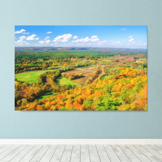 Herfst Beauty, Simsbury, CT Canvas Afdruk (Insitu (Houten vloer))