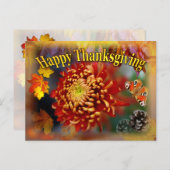 Herfst Beauty ~ Thanksgiving Briefkaart (Voorkant / Achterkant)