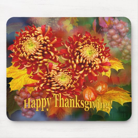 Herfst Beauty ~ Thanksgiving Mousepad. Muismat (Voorkant)
