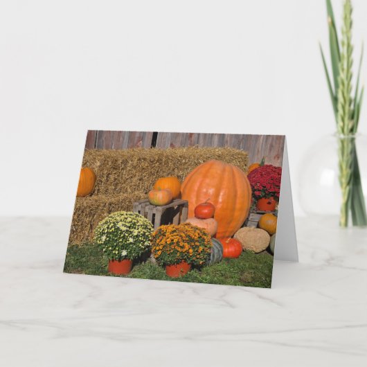 Herfst Bedankkaart (Voorkant)