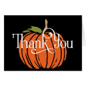 Herfst bedankt u voor uw grote Oranje pompoen (Voorkant Horizontaal)