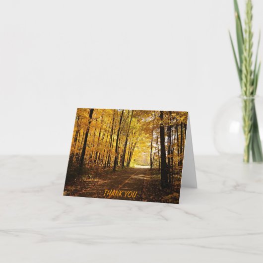 Herfst bedankt uw kaart (Voorkant)