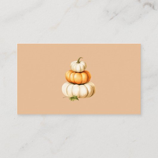 Herfst Beer Baby shower Luier verloting ticket Informatiekaartje (Achterkant)