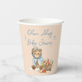 Herfst Beer Baby shower Papierkop, vroeg wachten Papieren Bekers
