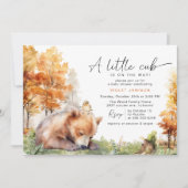 Herfst Beer Cub | Baby shower van het bos van de S Kaart (Voorkant)