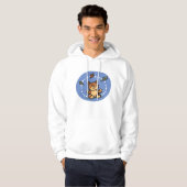 Herfst Beer met vallende bladeren Hoodie (Voorkant volledig)