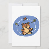 Herfst Beer met vallende bladeren Kaart (Voorkant)