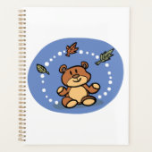 Herfst Beer met vallende bladeren Planner (Voorkant)