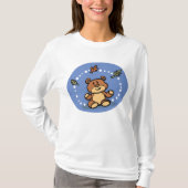 Herfst Beer met vallende bladeren T-shirt (Voorkant)