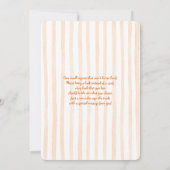 Herfst Beer pompoen Baby shower Kaart (Achterkant)