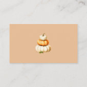 Herfst Beer Pompoen Boeken voor baby ticket Informatiekaartje (Achterkant)