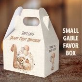 Herfst Beer Pompoen Boy 1e Verjaardag Gable Bedankdoosjes