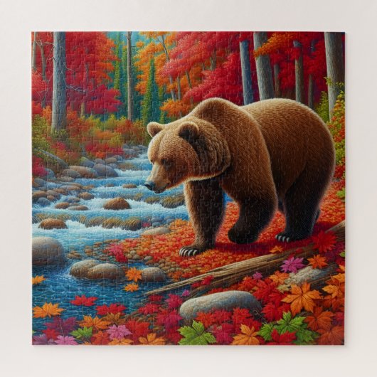 Herfst Beer puzzel (Verticaal)