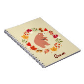 Herfst Beer Spiraal Foto Notitieboek (Rechterzijde)