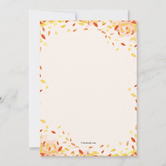 Herfst Beer Uitnodiging (Achterkant)