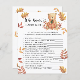 Herfst beer - Wie kent papa beste spel